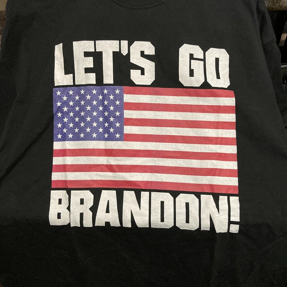 Unisex "LETS GO BRANDON "  Tshirts. Size S- 2XL Patriotic flag